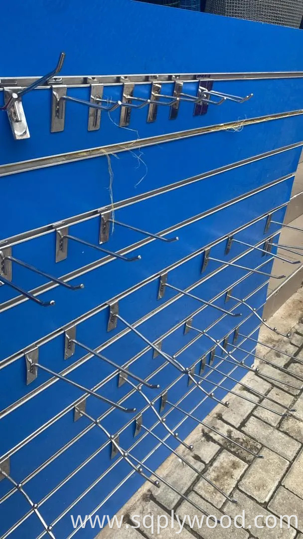 Horizontal Groove Length 2440mm Melamine Colors UV New Design MDF Slatwall Panel Slot Board